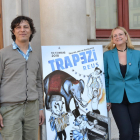 El director artístico de Trapecio, Leandro Mendoza (izquierda) y Montserrat Caelles han presentado el cartel de Trapecio 2018