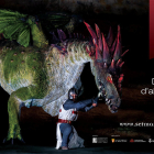 Imatge del cartell 2018 protagonitzat pel drac de Sant Jordi de Montblanc