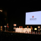 Òmnium Cultural celebra l'Assemblea General Ordinària de l'entitat al teatre Victòria de Barcelona.