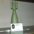 Imatge del projectil que han retirat el TEDAX a Salou.