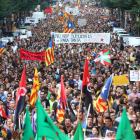Imatge de la manifestació del 3 d'octubre de 2017, una de les més multitudinàries de la història.