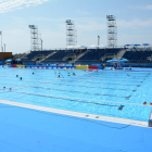 Una imagen de archivo de la piscina de la Anilla Mediterrànea.
