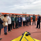 Los asistentes han visitado el remolcador Punta Mayor en el Puerto de Tarragona.