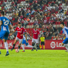Tete Morente inicia una de les múltiples jugades per l'esquerra que va protagonitzar contra l'Espanyol.
