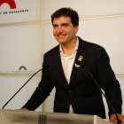 El diputat d'ERC Sergi Sabrià en una roda de premsa.