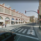 L'avinguda de la Generalitat al seu pas pel Mercat de Tortosa