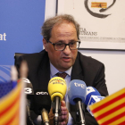 El presidente de la Generalitat, Quim Torra, este miércoles después de la visita a Acció en Washington.