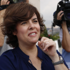 La candidata a la presidència del Partit Popular, Soraya Saénz de Santamaría.