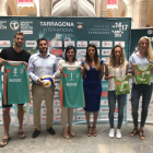 La presentación, con los cuatro deportistas, se desarrolló en el Ayuntamiento de Tarragona.