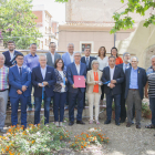 El alcalde de Tarragona con los alcaldes y concejales de las sedes tarraconenses de los Juegos.