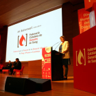 La consellera de Salud, Alba Vergés, en el acto de homenaje de los donantes de sangre a Reus.