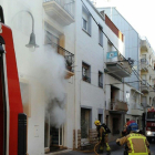 Imatge de l'edifici afectat pel foc