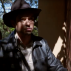 Imatge de Lluis Ortega interpretant a Indiana Jones.
