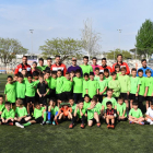 Los roig-i-negres han participado en los entrenamientos de la Escuela de Futbol La Pastoreta.