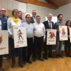 Imatge d'alcaldes i responsables de Turisme durant la presentació de la campanya