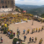 Més de 800 Avis i Àvies de Catalunya s'han reunit a Montserrat per demanar la llibertat dels presos polítics.