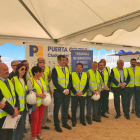 El presidente del Port de Tarragona, Josep Andreu, ha visitado los terrenos donde se construirá el puerto seco en Guadalajara.