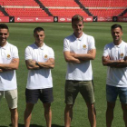 Los cuatro capitanes granas para la temporada 2018-2019.