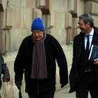 Imatge d'arxiu de Jordi Montull arribant amb els seus advocats a al'Audiència de Barcelona.