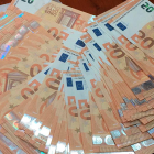 Imagen de los billetes intervenidos en la operación policial en la cual se han detenido tres personas acusadas de introducir billetes falsos a Alicante y Barcelona.
