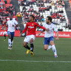 Ike Uche, durant una acció del Nàstic-Tenerife de fa dues temporades al Nou Estadi.