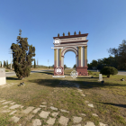 D'aquesta manera es veu la recreació de l'Arc de Berà a través de l'app Tarraco360.