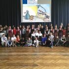 Los alumnos y profesores de la escuela Pompeu Fabra de Reus van