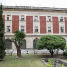 Vista de la parte posterior del edificio del Banc d'Espanya y del jardín que se ha abierto al público.