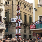 2d8sf de la Colla Vella dels Xiquets de Valls al 70è aniversari dels Castellers de Vilafranca