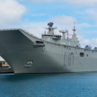 Imagen del barco militar español que hará escala en Tarragona durante los Juegos.