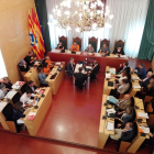 Imatge d'una sessió plenària de l'Ajuntament de Badalona.
