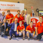 Los integrantes del Nàstic Geunine disfrutaron mucho de la exposición, en la cual estuvieron acompañados, entre otros, del presidente del COE, Alejandro Blanco y del alcalde Ballesteros.