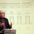 Josep Bargalló, ERC, a la roda de premsa posterior a la cimera en defensa de la immersió lingüística.