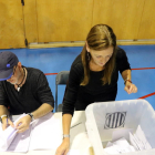 Una imatge de les votacions en el marc del referèndum de l'1-O.