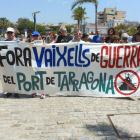 La derrera acció de 'Paraules per la Pau' es va fer a la zona del Port de Tarragona.