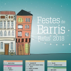 Imatge del cartell de les Festes de Barris de Reus 2018.