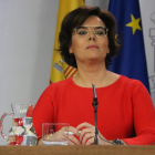 Imagen de archivo de la vicepresidenta del gobierno español, Soraya Sánz de Santamaría.