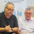 Juárez amb Roger Pla, gerent de la Regió Sanitària, en una reunió de la CET la setmana passada.