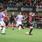 L'únic gol de Querol aquesta temporada el va aconseguir contra el Valladolid a l'Estadi.