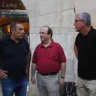 Josep Masdeu, Miquel Iceta y Josep Fèlix Ballesteros en 2016.