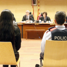 Imatge de l'acusada a l'Audiència de Girona.