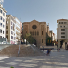 Imatge de la plaça Sant Joan de Lleida on van tenir lloc els fets.