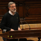 El diputado de la CUP Carles Riera en el Parlament.