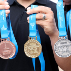 Imatge de les medalles dels Jocs Mediterranis 2018.