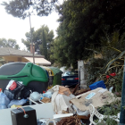 La isla de contenedores de la calle Sant Tomàs.