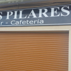 El bar Los Pilares, cerrado.