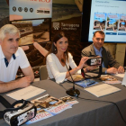 Imatge de la roda de premsa de promoció de l'aplicació Imageen Reliving Tarraco.