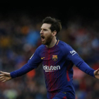 Messi, celebrant un gol.