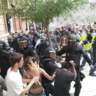 Imagen de archivo de las cargas policiales