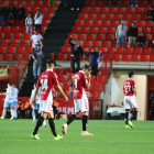Imatge del final del partit contra el Zaragoza, disputat al Nou Estadi, en què els tarragonins van perdre per 1-3.